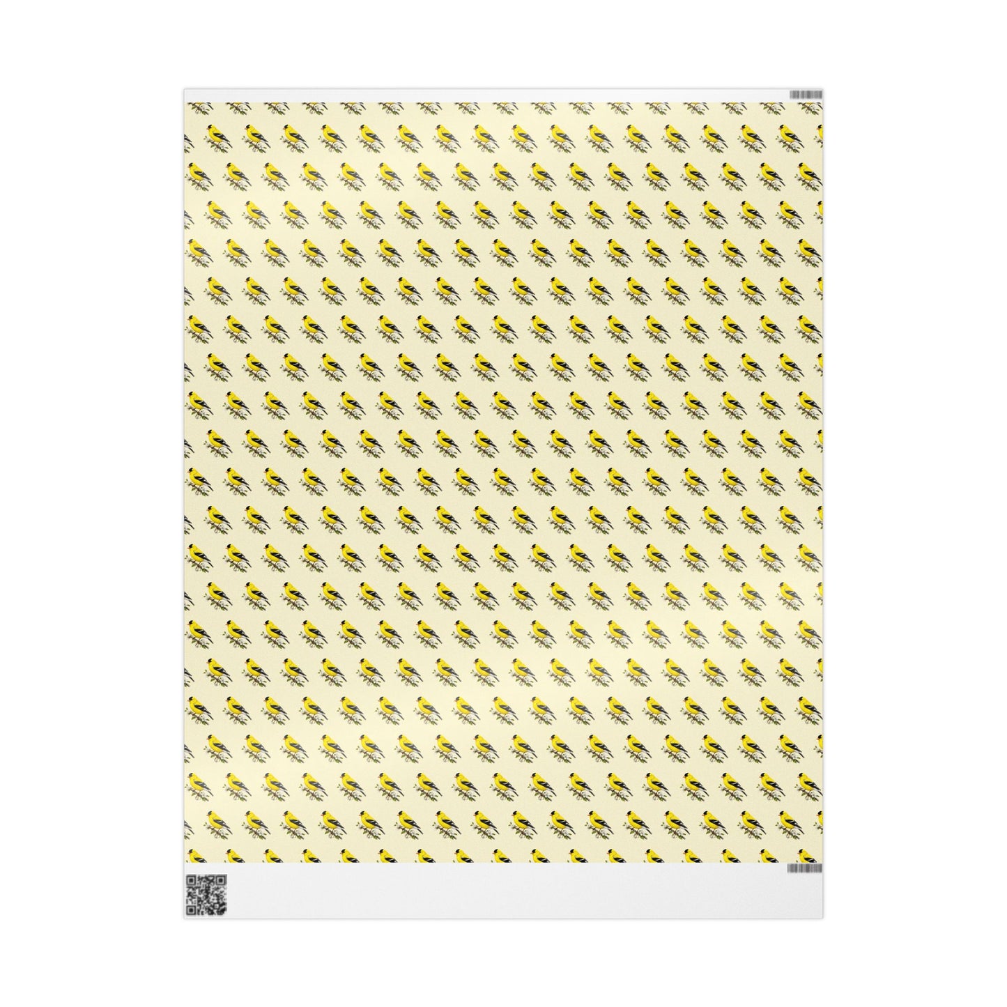 Goldfinch Pattern Wrapping Paper | Bird Gift Wrap Roll