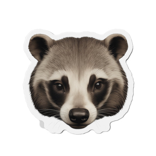Badger Magnet, Cute Animal Fridge Decor, Forest Creature Kitchen Decoration, Woodland Theme Locker Magnet, Wildlife Lover Gift, Small