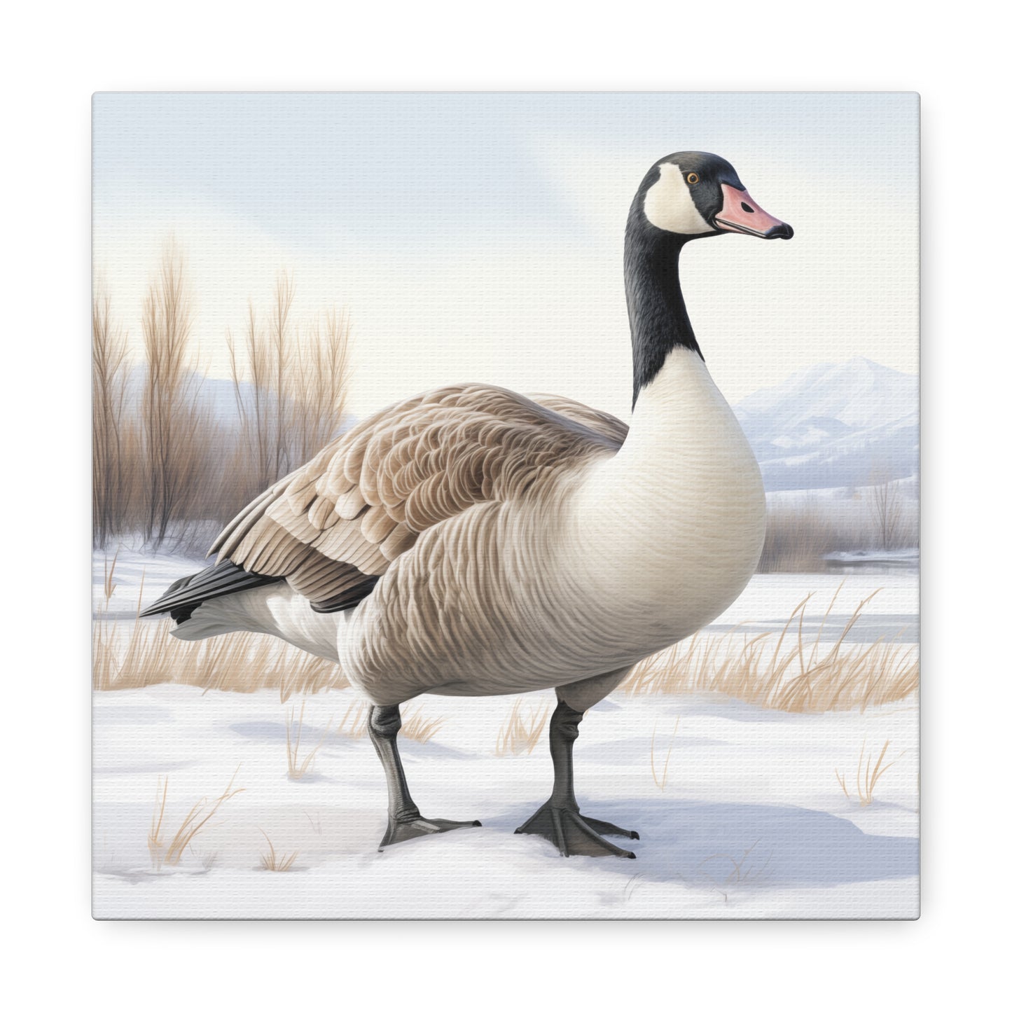 Goose Art - Winter Print - Canvas Gallery Wraps