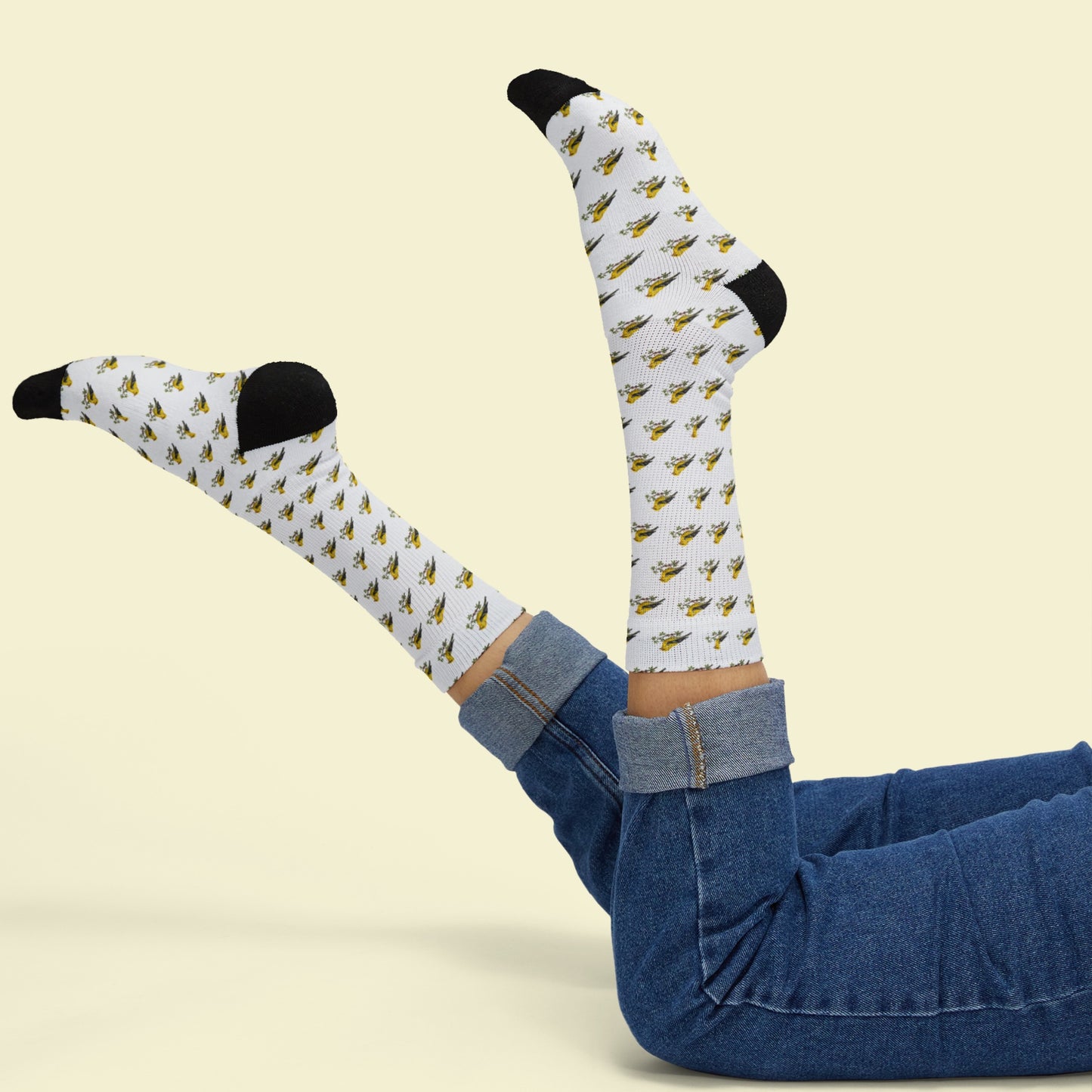 Finch socks, Bird Lover Gift