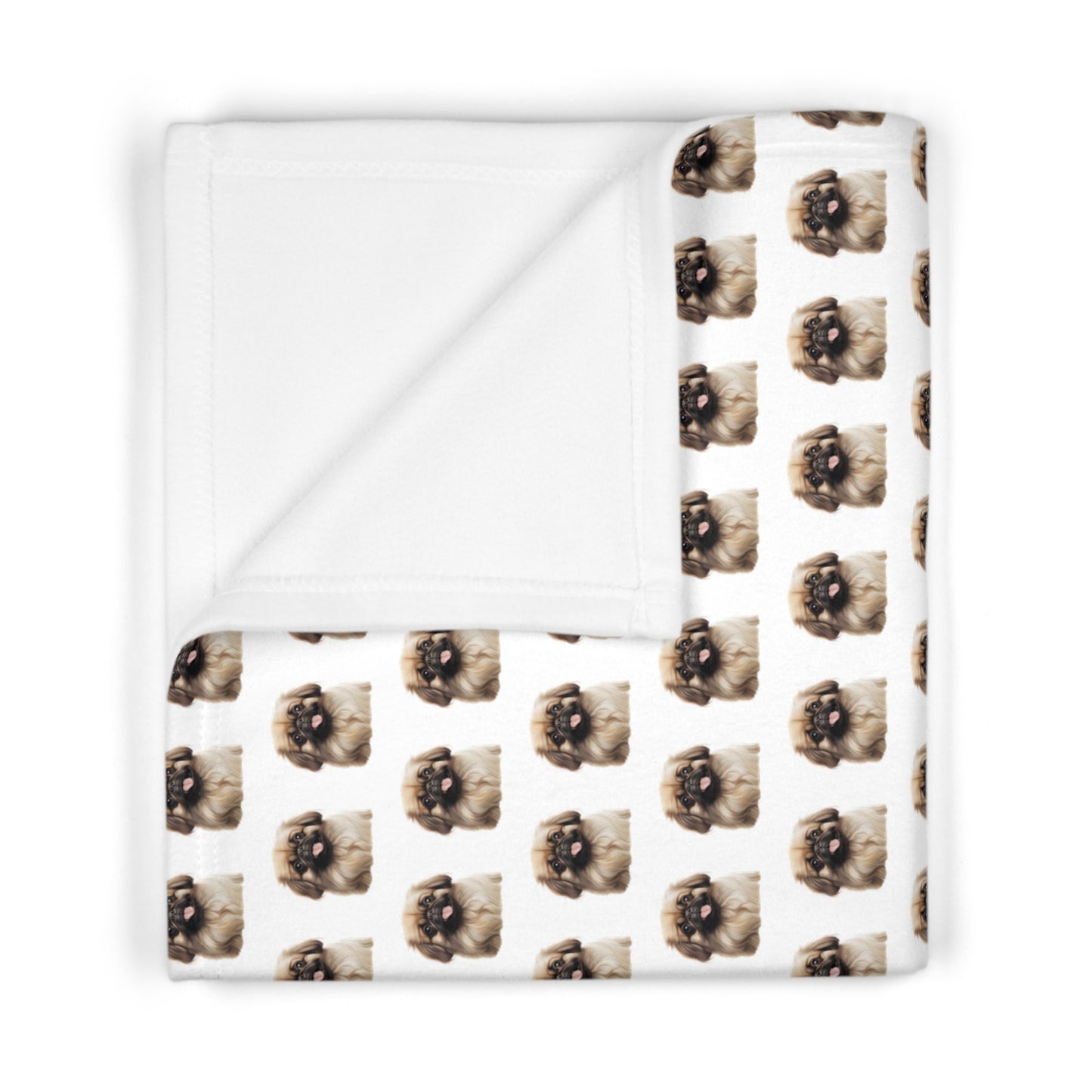 Pekingese Soft Fleece Baby Blanket
