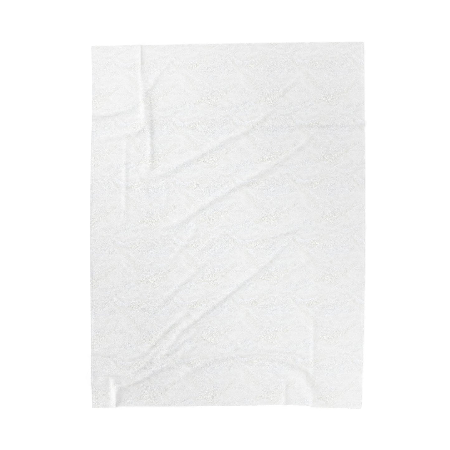 Cocker Spaniel Blanket (Velveteen Plush, White)