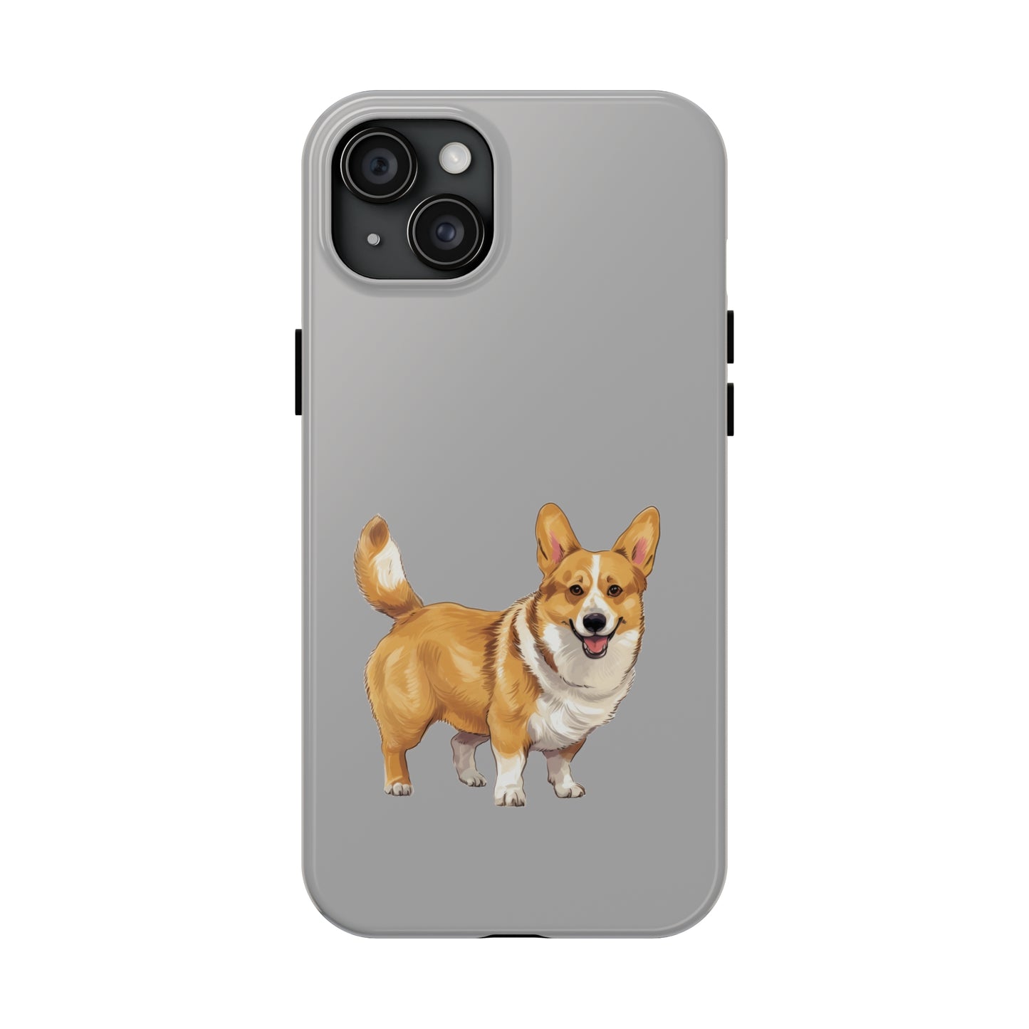 Light Grey Corgi Tough Phone Case