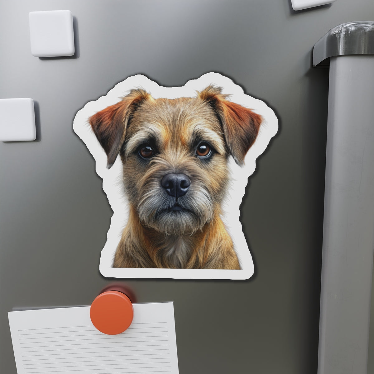 Border Terrier Die-Cut Magnet - Cute Dog Breed Refrigerator Magnet, Pet Lover Gift, Animal Decor, Fridge Decoration, Puppy Art Magnet