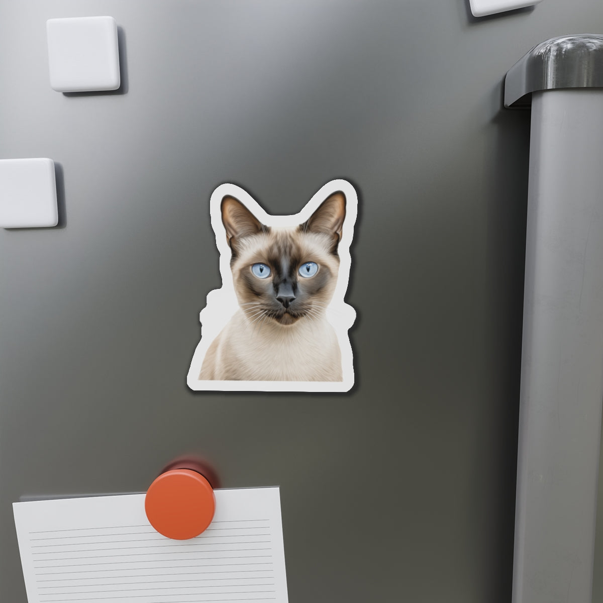 Siamese Magnet, Fridge Magnet, Cute Cat Magnet, Animal Lover Gift, Pet Owner Decor, Feline Kitchen Decor