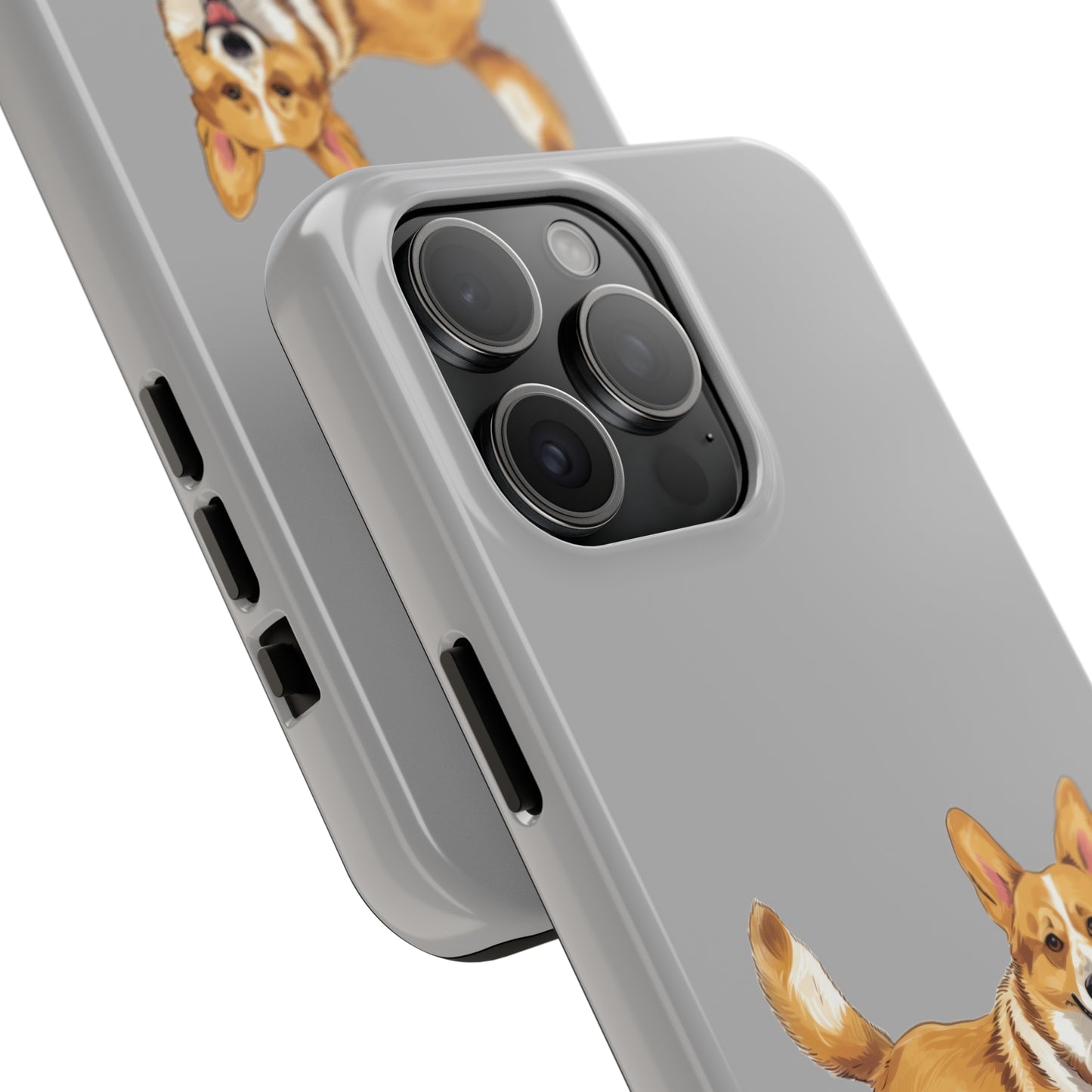 Light Grey Corgi Tough Phone Case