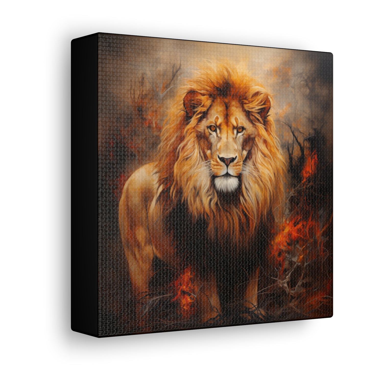 Lion Art - Animal Print - Canvas Gallery Wraps