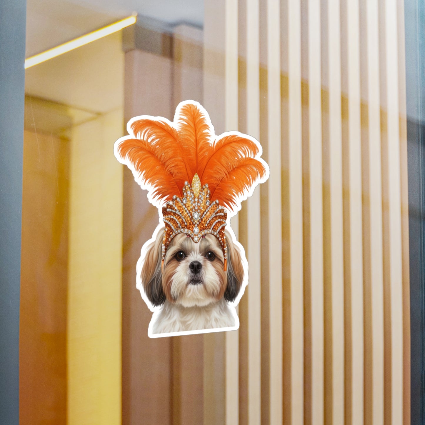 Showgirl Shih Tzu Sticker - Waterproof Dog Decal
