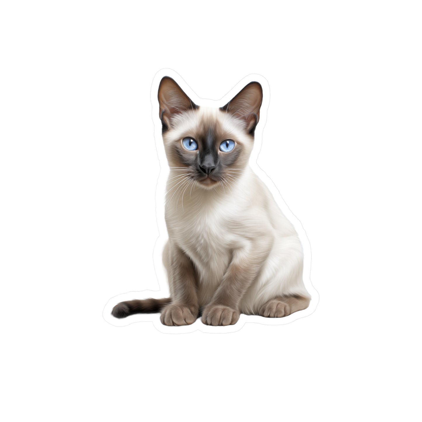 Siamese Cat Sticker | Pet Vinyl Decal | Animal Car Decal | Laptop Sticker | Window Decal