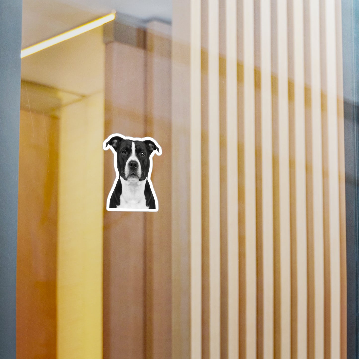 Pit Bull Decal Sticker, Dog Lover Gift, Pet Car Window Bumper, Laptop Decoration, Animal Vinyl Transfer, Cute Pitbull Mom Dad Present