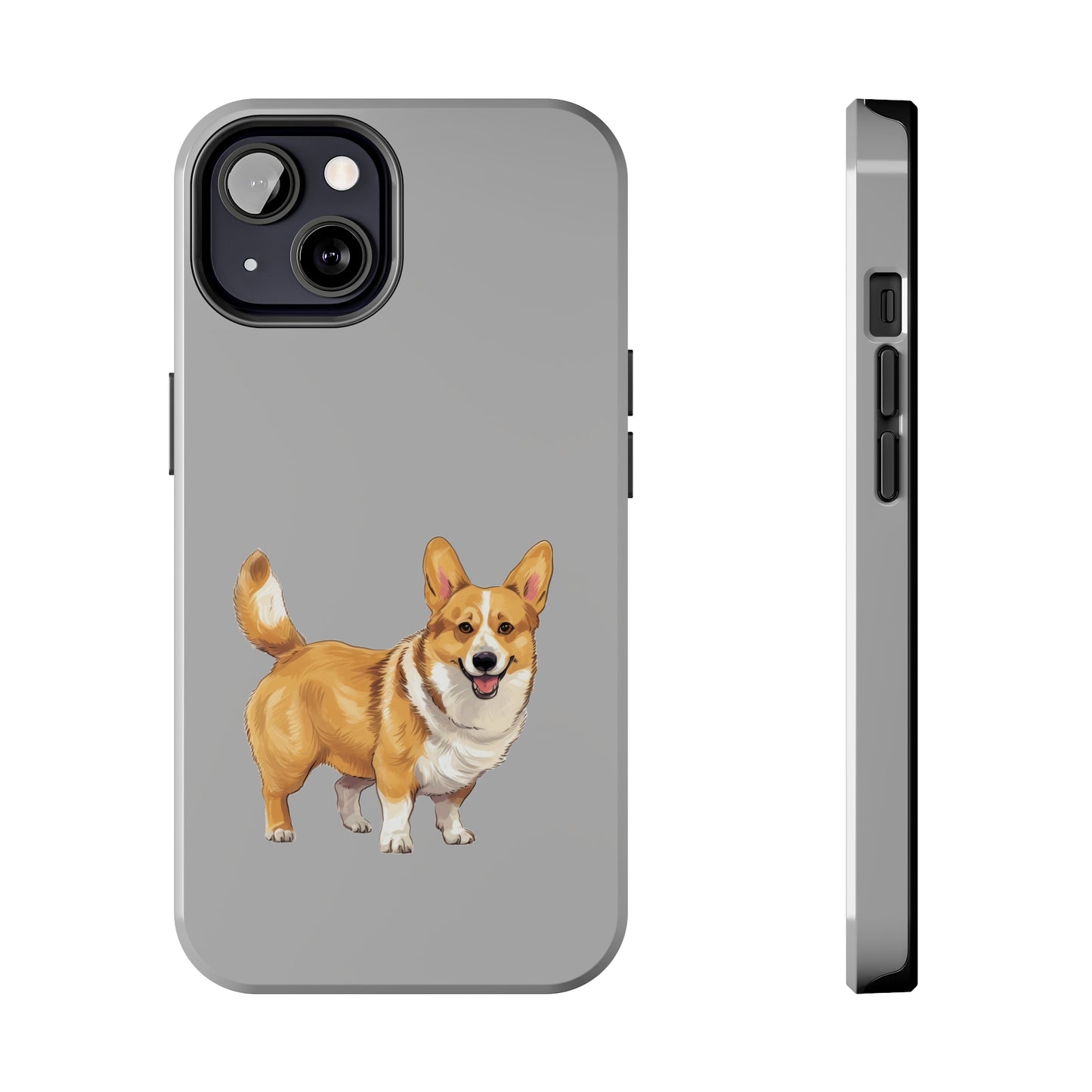 Light Grey Corgi Tough Phone Case