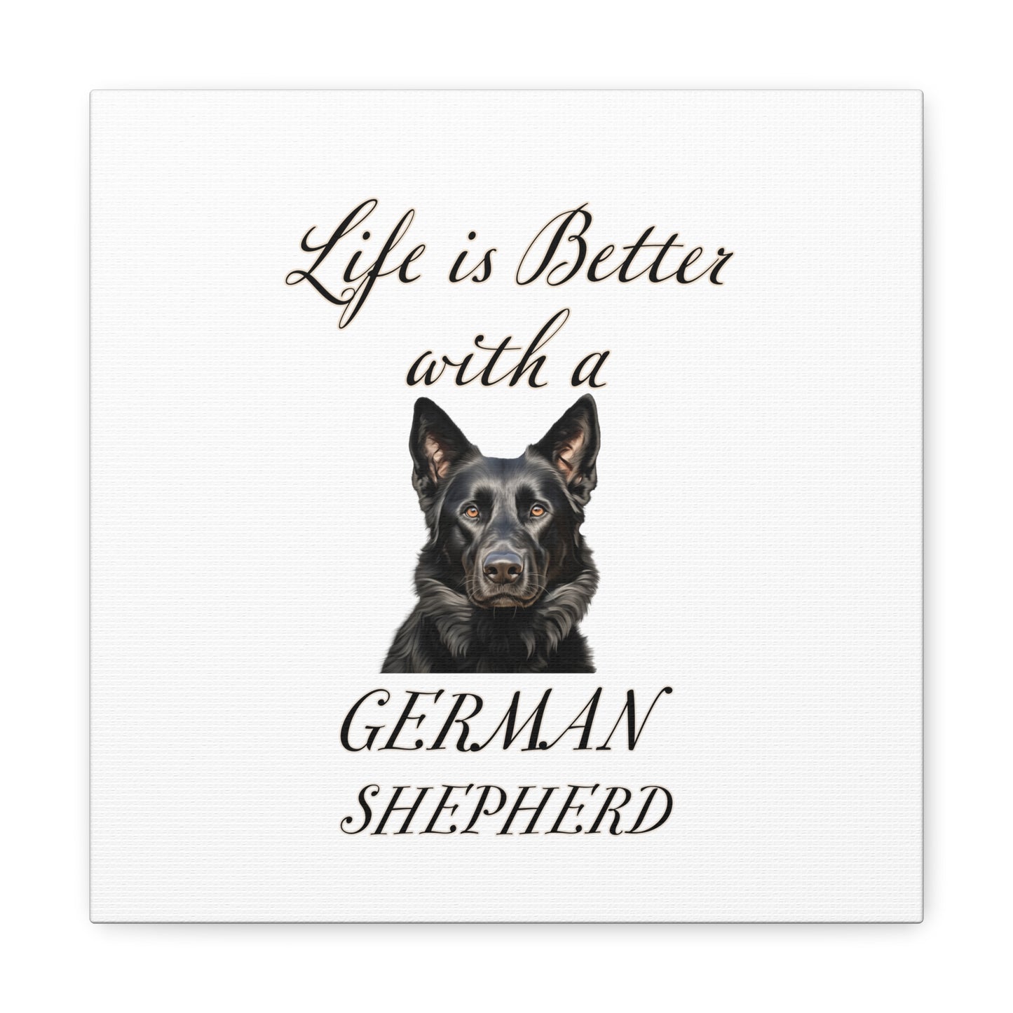 German Shepherd Art - Dog Print - Canvas Gallery Wraps