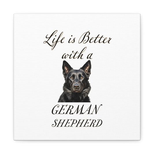 German Shepherd Art - Dog Print - Canvas Gallery Wraps