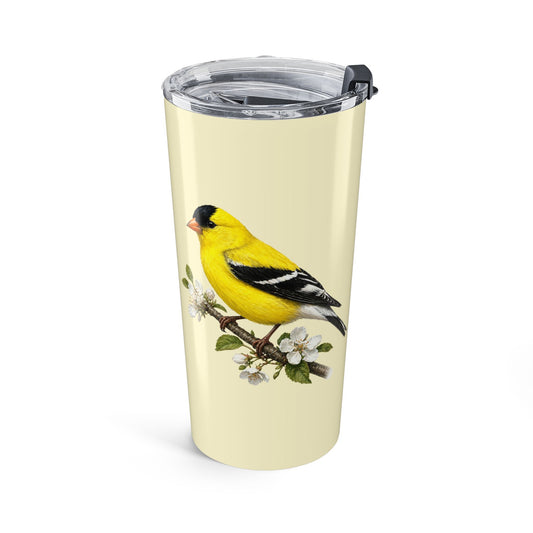 Goldfinch 20oz Stainless Steel Tumbler - Bird Lover Gift