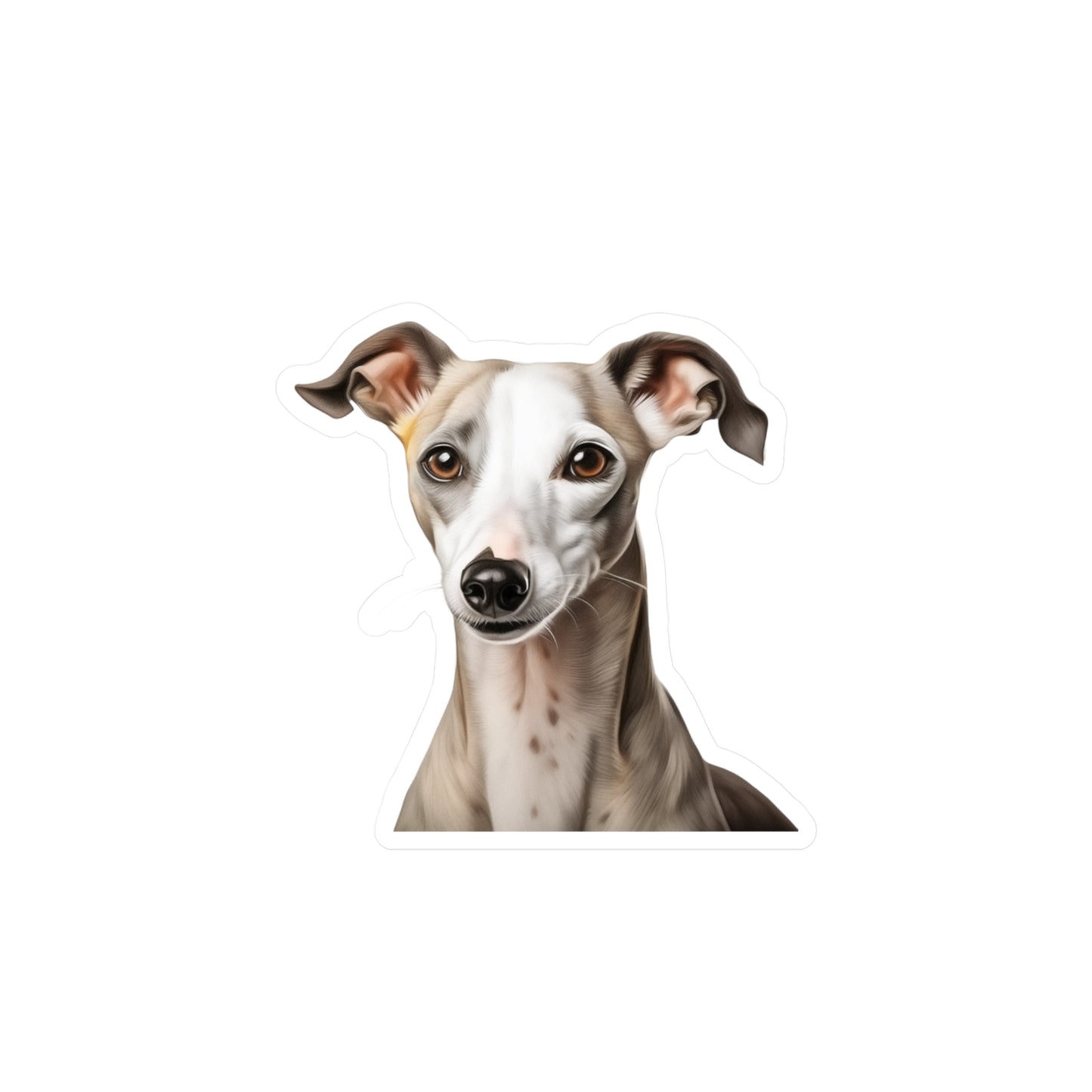 Whippet Sticker | Dog Vinyl Decal | Pet Car Decal | Whippet Laptop Sticker | Whippet Decal