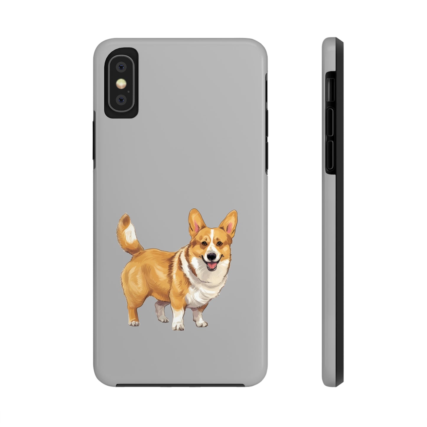 Light Grey Corgi Tough Phone Case