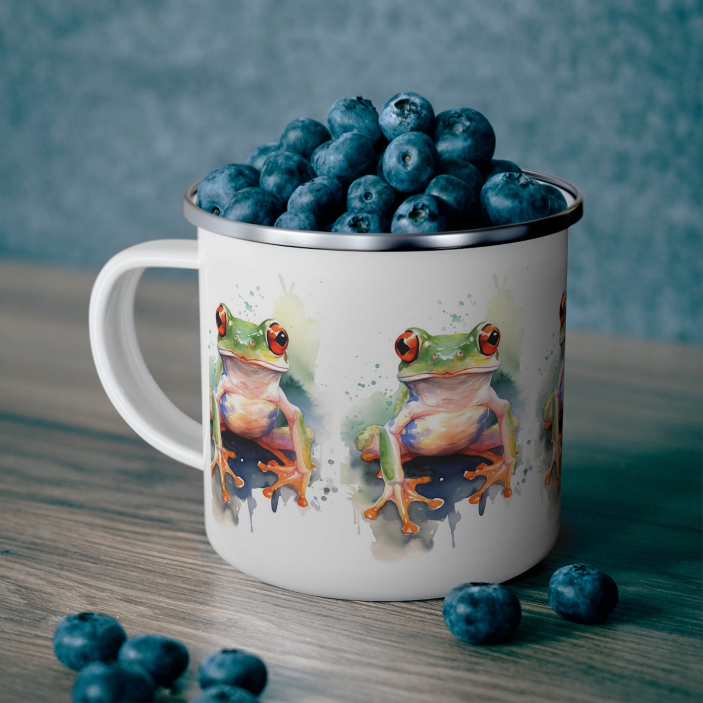 Frog Enamel Camping Mug
