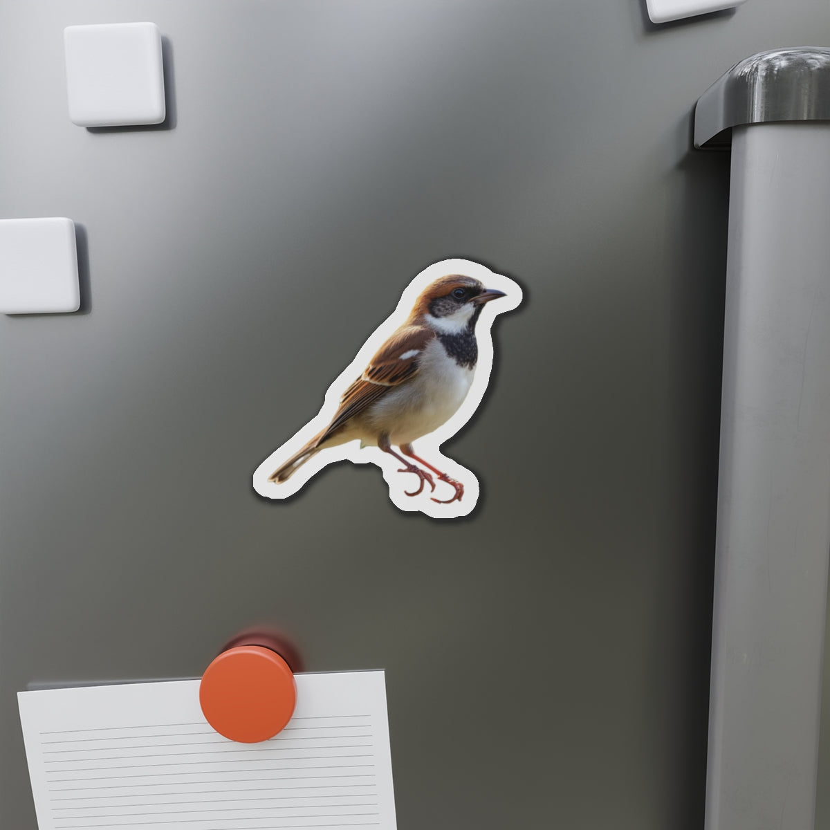 Sparrow Magnet Die-Cut Magnets, Bird Fridge Magnets, Animal Kitchen Decor, Cute Bird Magnets, Refrigerator Decorations