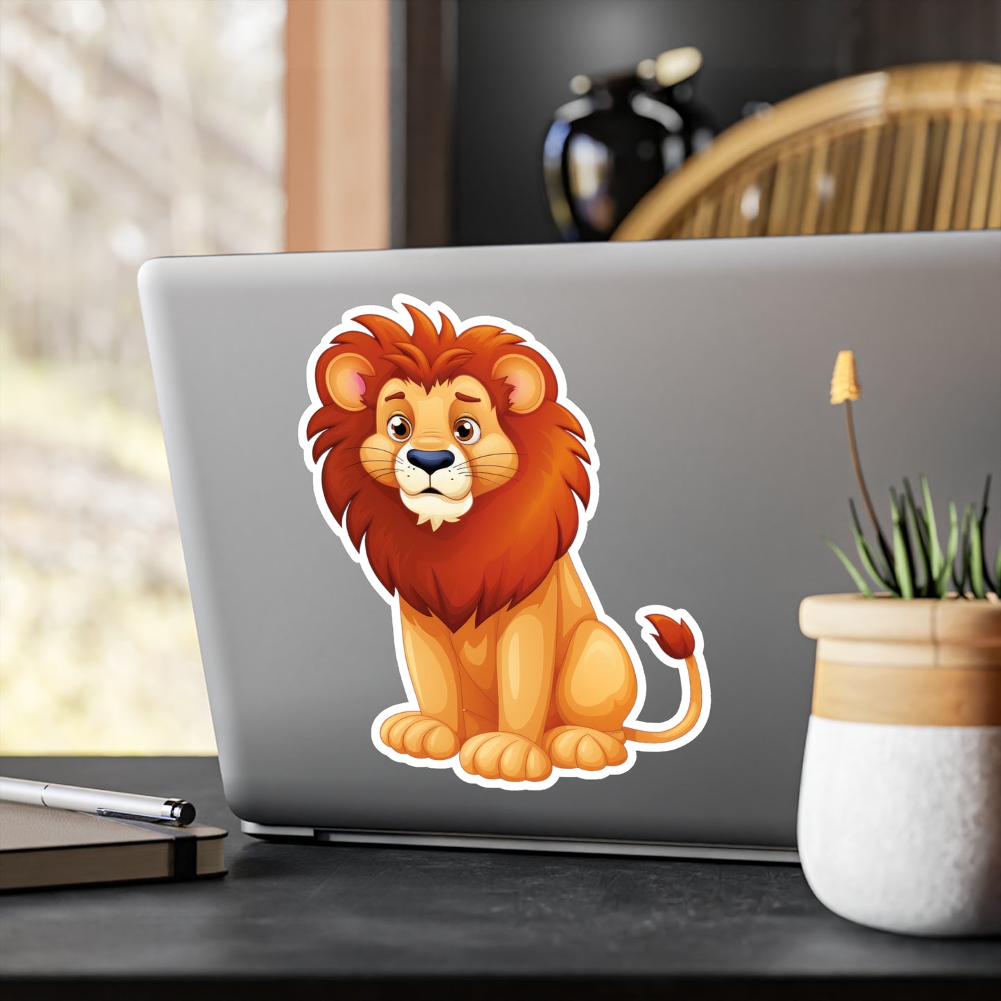 Lion Sticker - Waterproof Vinyl Wildlife Decal