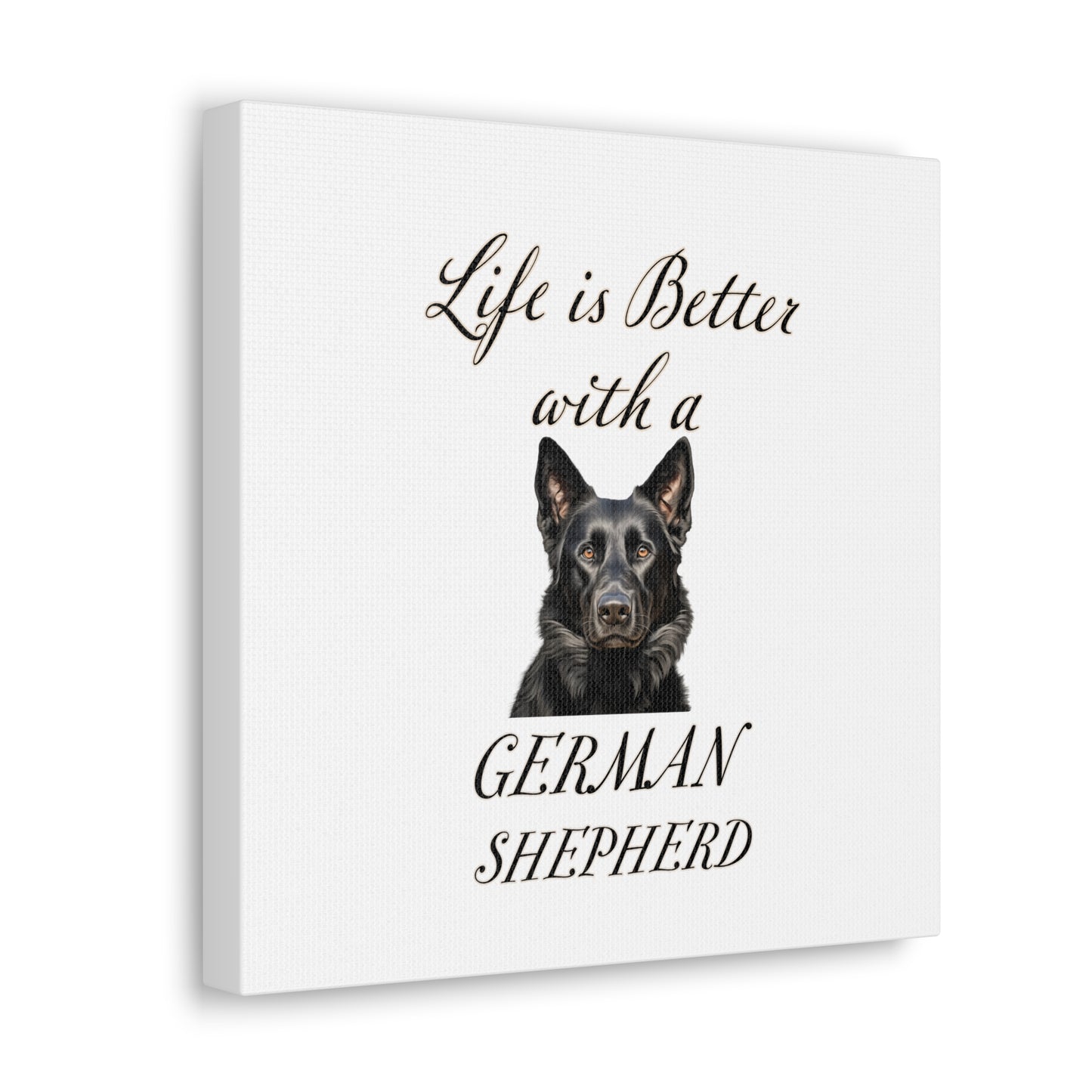 German Shepherd Art - Dog Print - Canvas Gallery Wraps