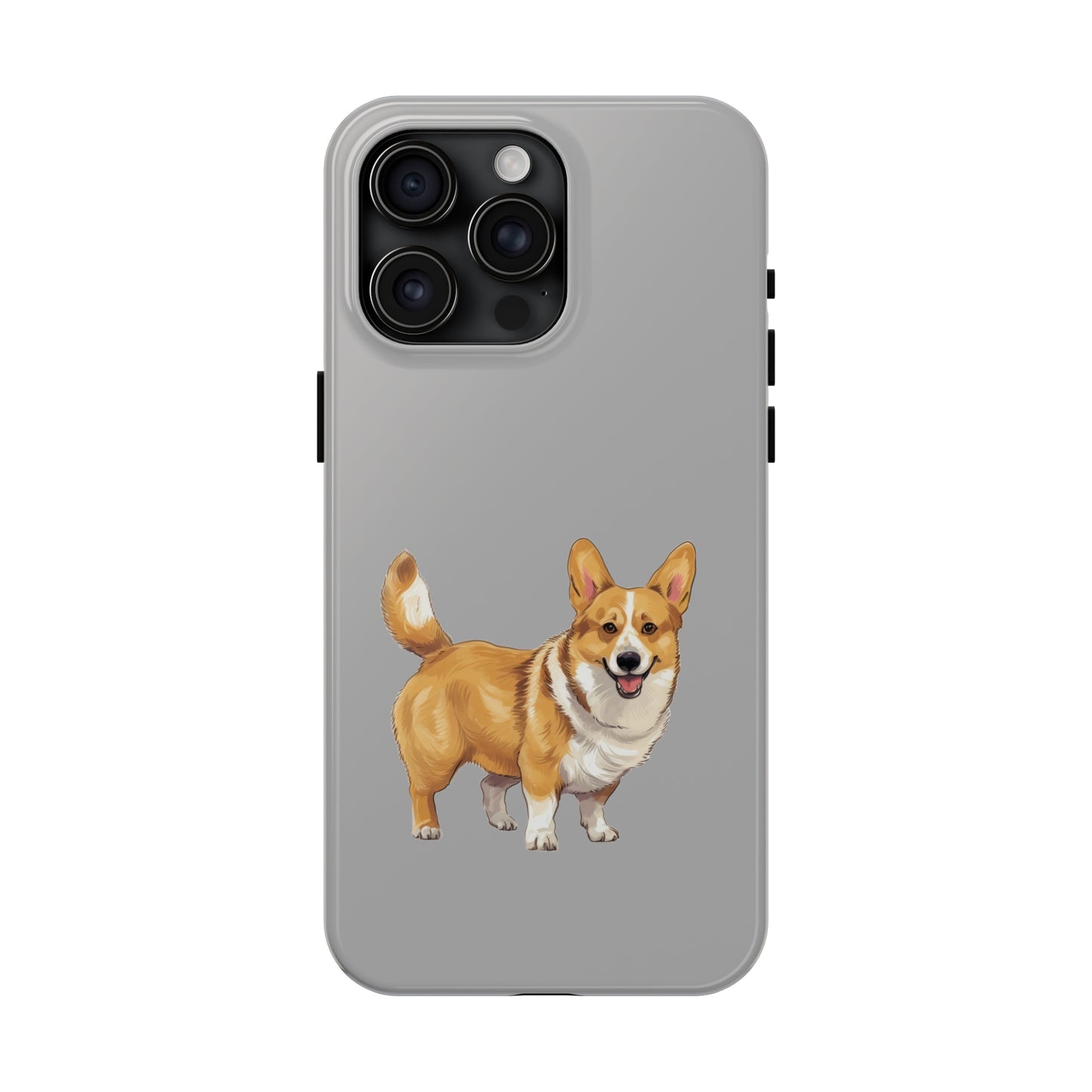 Light Grey Corgi Tough Phone Case