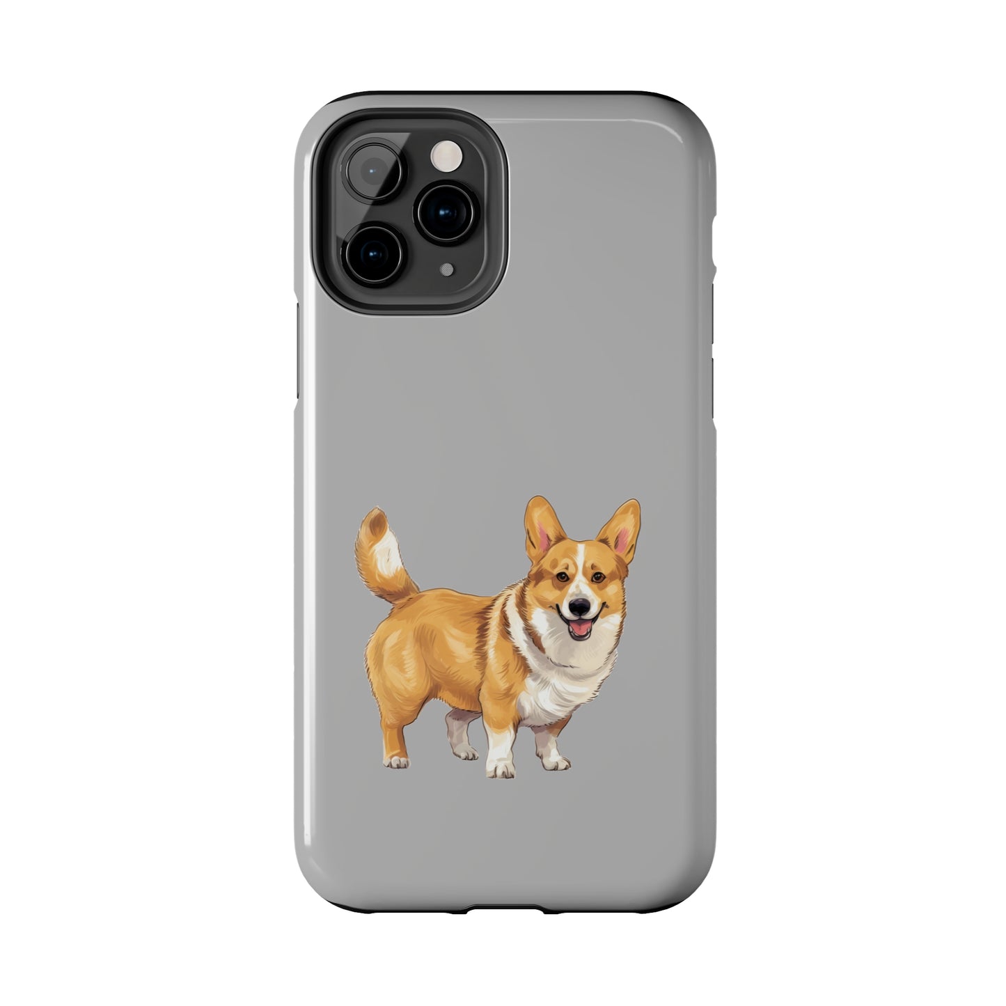 Light Grey Corgi Tough Phone Case