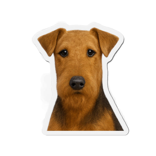 Airedale Terrier Die-Cut Magnet, Fridge Magnet, Cute Dog Magnet, Animal Lover Gift, Pet Owner Decor, Kitchen Decor