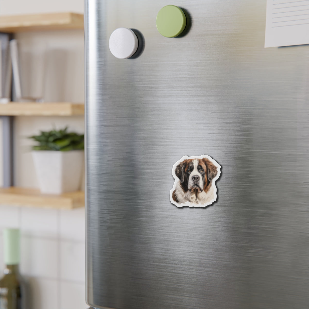 St Bernard Magnet - Die-Cut