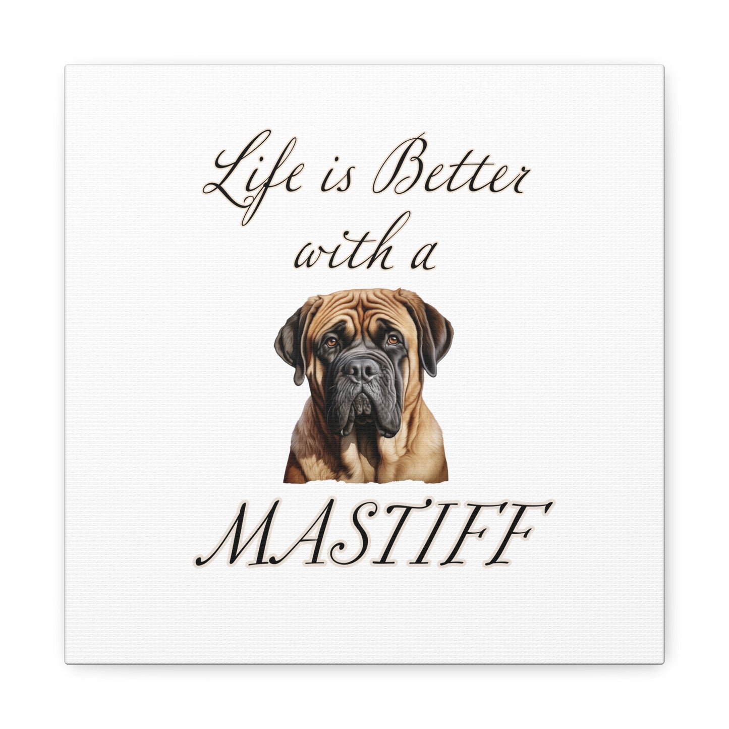 Mastiff Print - Canvas Gallery Wraps