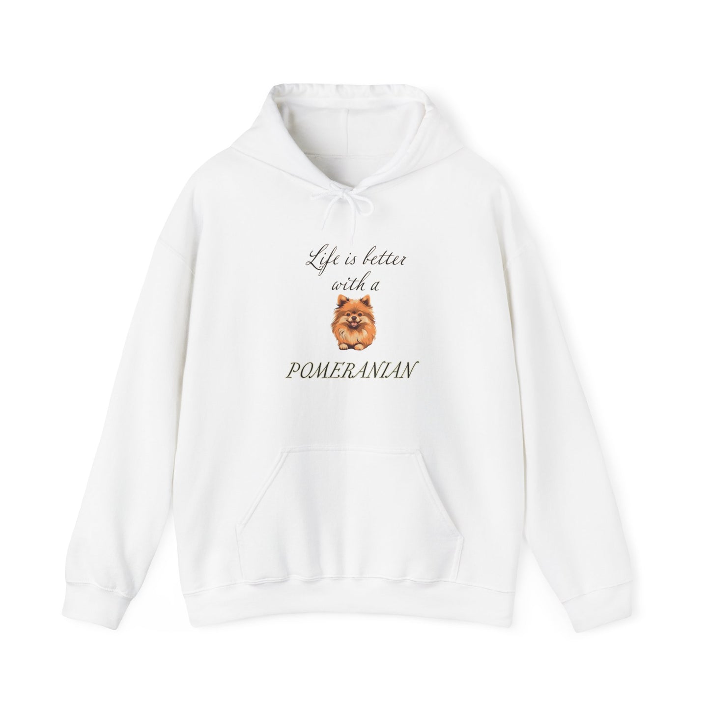 Life is Better with a Pomeranian Hoodie - Unisex Heavy Blend Hooded Sweatshirt