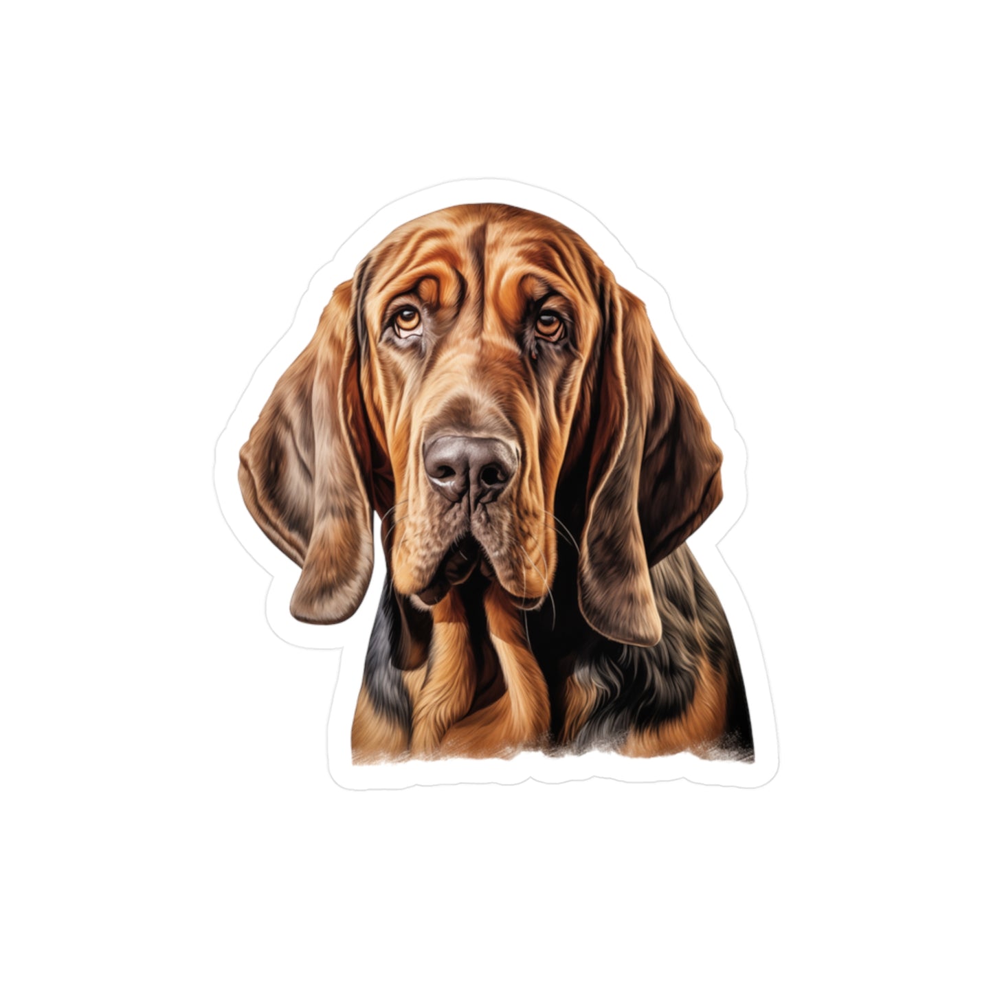 Bloodhound Sticker - Kiss-Cut Vinyl Dog Decals