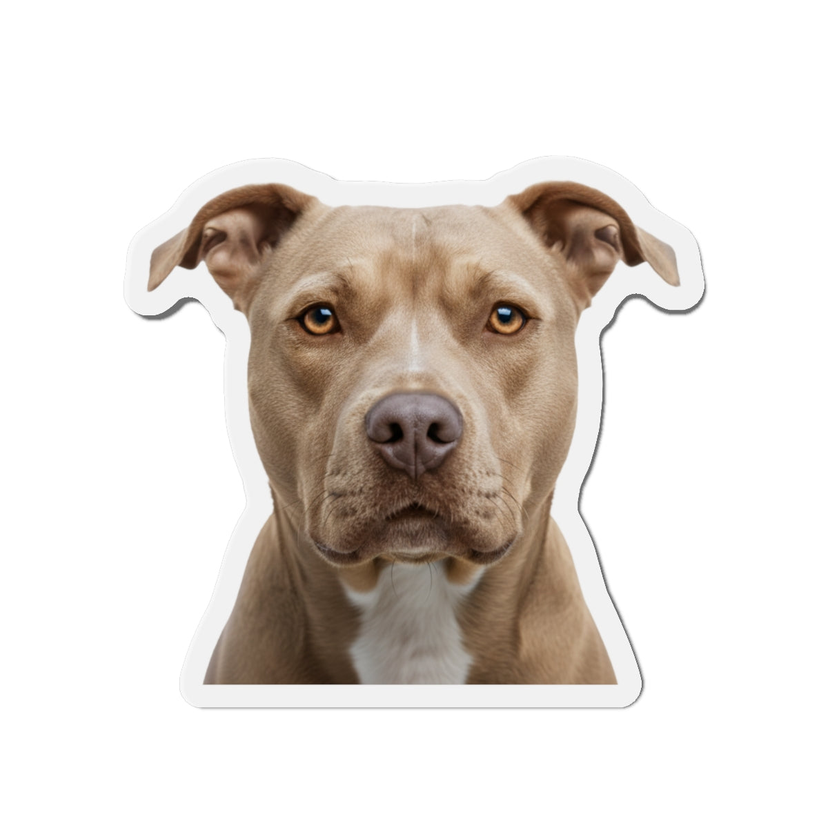 Pit Bull Die-Cut Magnet, Pet Lover Fridge Magnet, Animal Car Magnet, Cute Dog Kitchen Decor, Bull Terrier Gift
