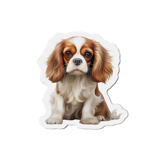 Cavalier King Charles Spaniel Magnet | Die Cut Dog Magnet | Pet Kitchen Decor