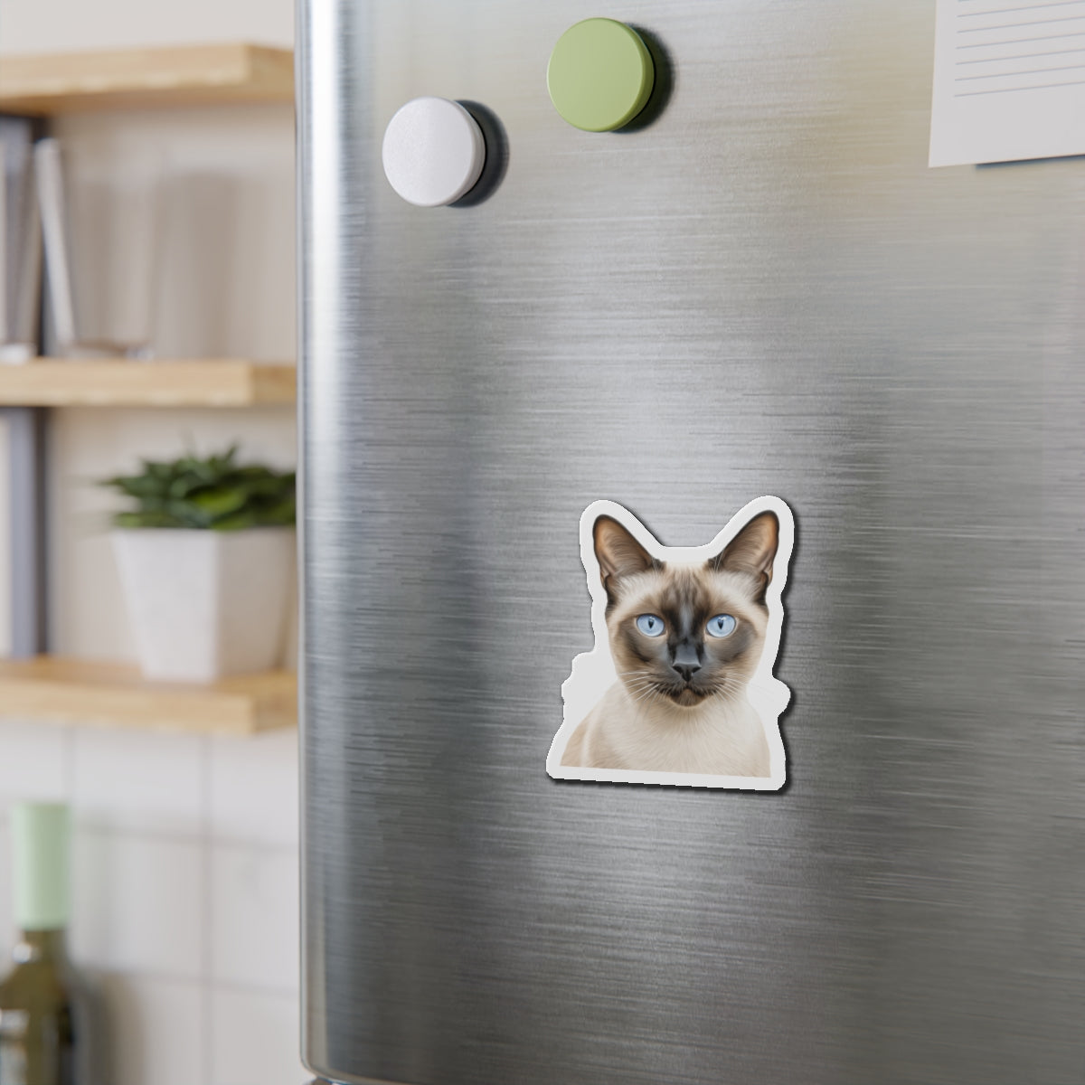 Siamese Magnet, Fridge Magnet, Cute Cat Magnet, Animal Lover Gift, Pet Owner Decor, Feline Kitchen Decor