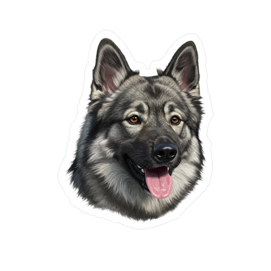 Norwegian Elkhound Vinyl Decals, Stickers for Dog Lovers, Pet Owner Gift, Car Decals, Laptop Stickers, Animal Lover Gift,