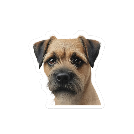 Border Terrier Kiss-Cut Vinyl Decals Stickers, Dog Lover Gift, Car Decals, Laptop Stickers, Pet Owner Gift, Animal Lover Decor