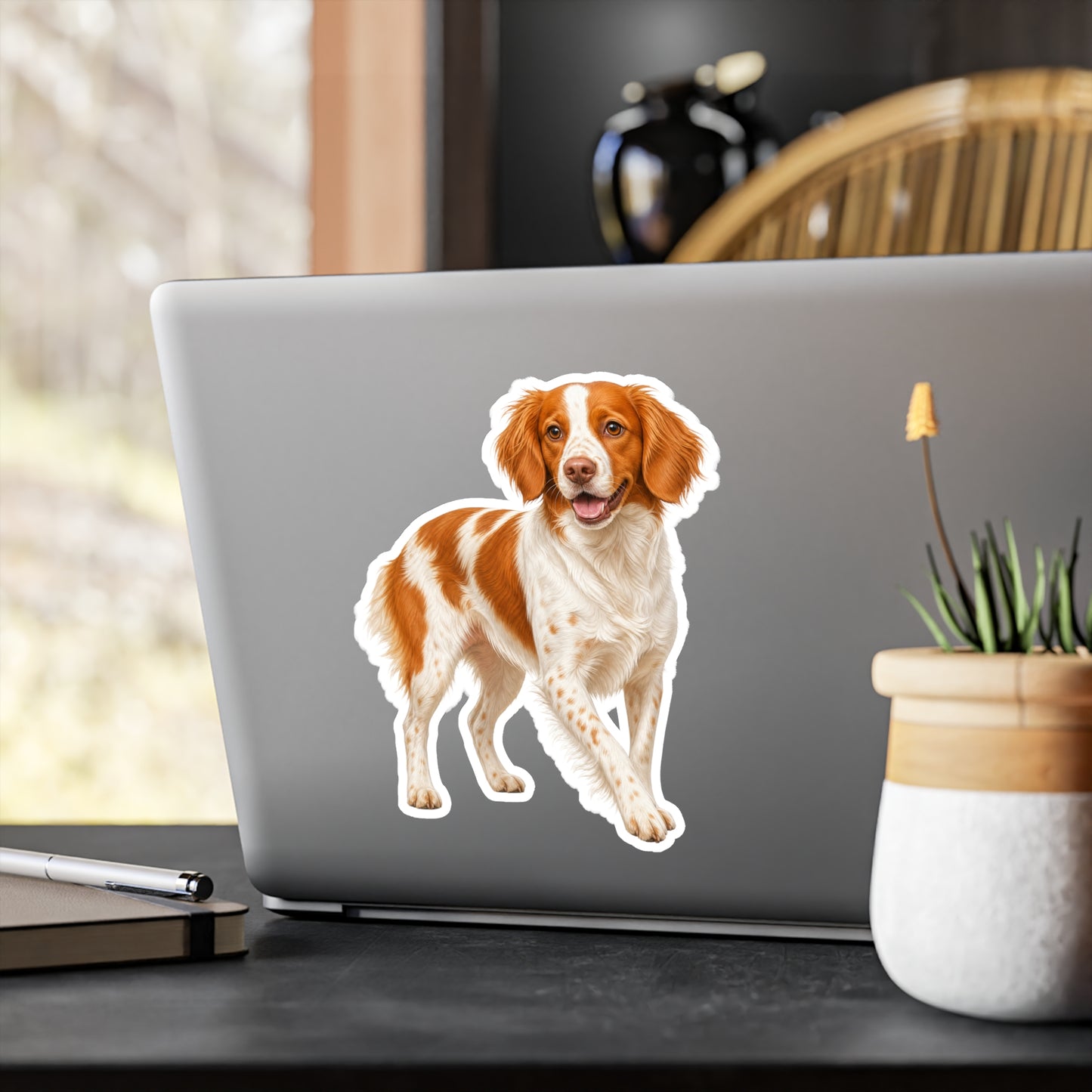 Brittany Spaniel Sticker | Waterproof Vinyl Decal | Dog Lover Gift