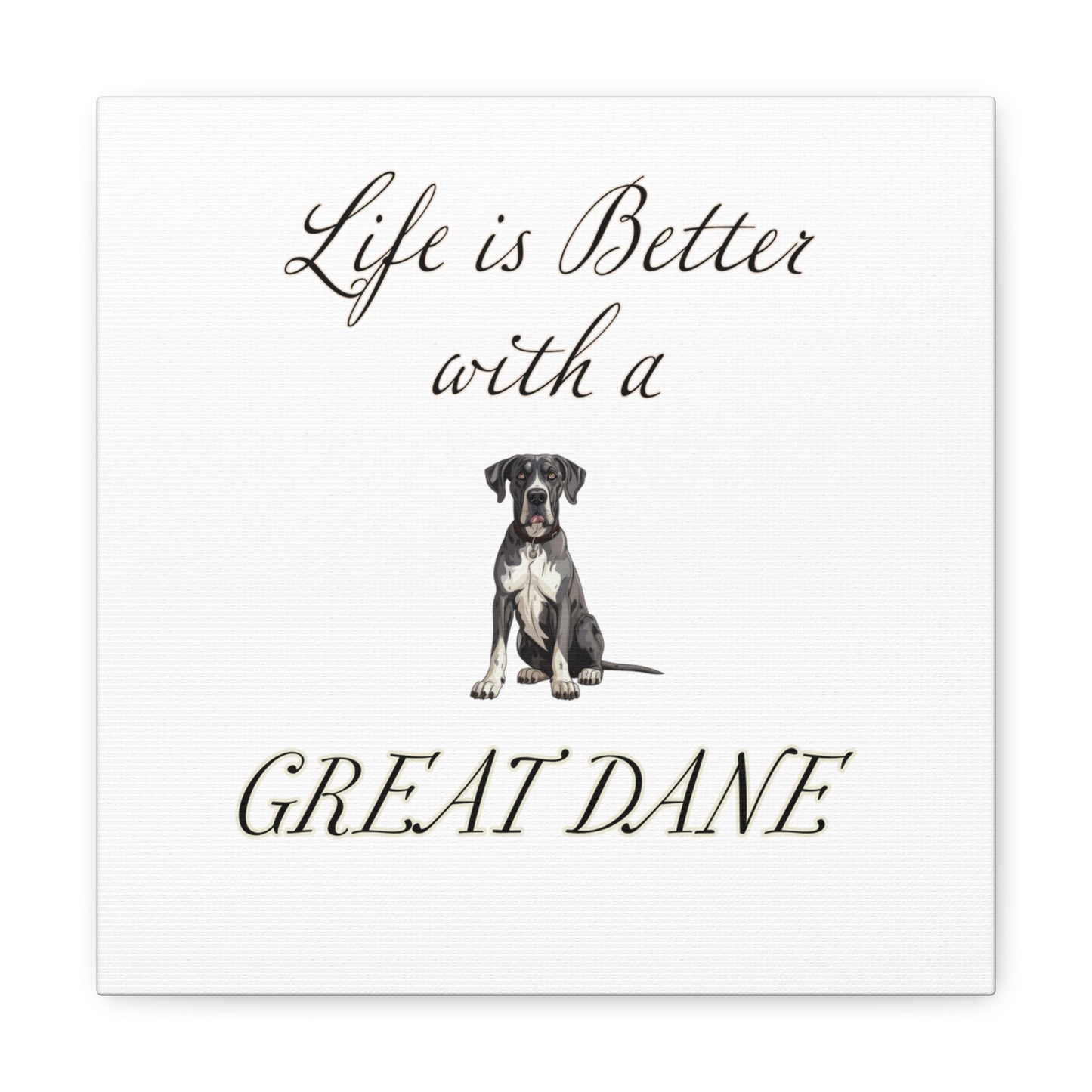 Great Dane Art - Dog Print - Canvas Gallery Wraps