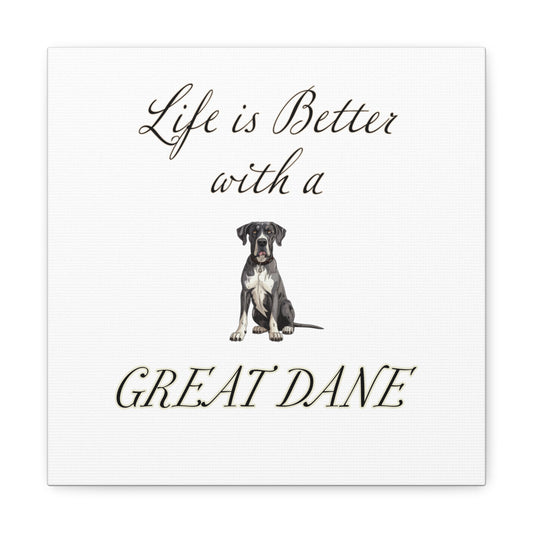 Great Dane Art - Dog Print - Canvas Gallery Wraps