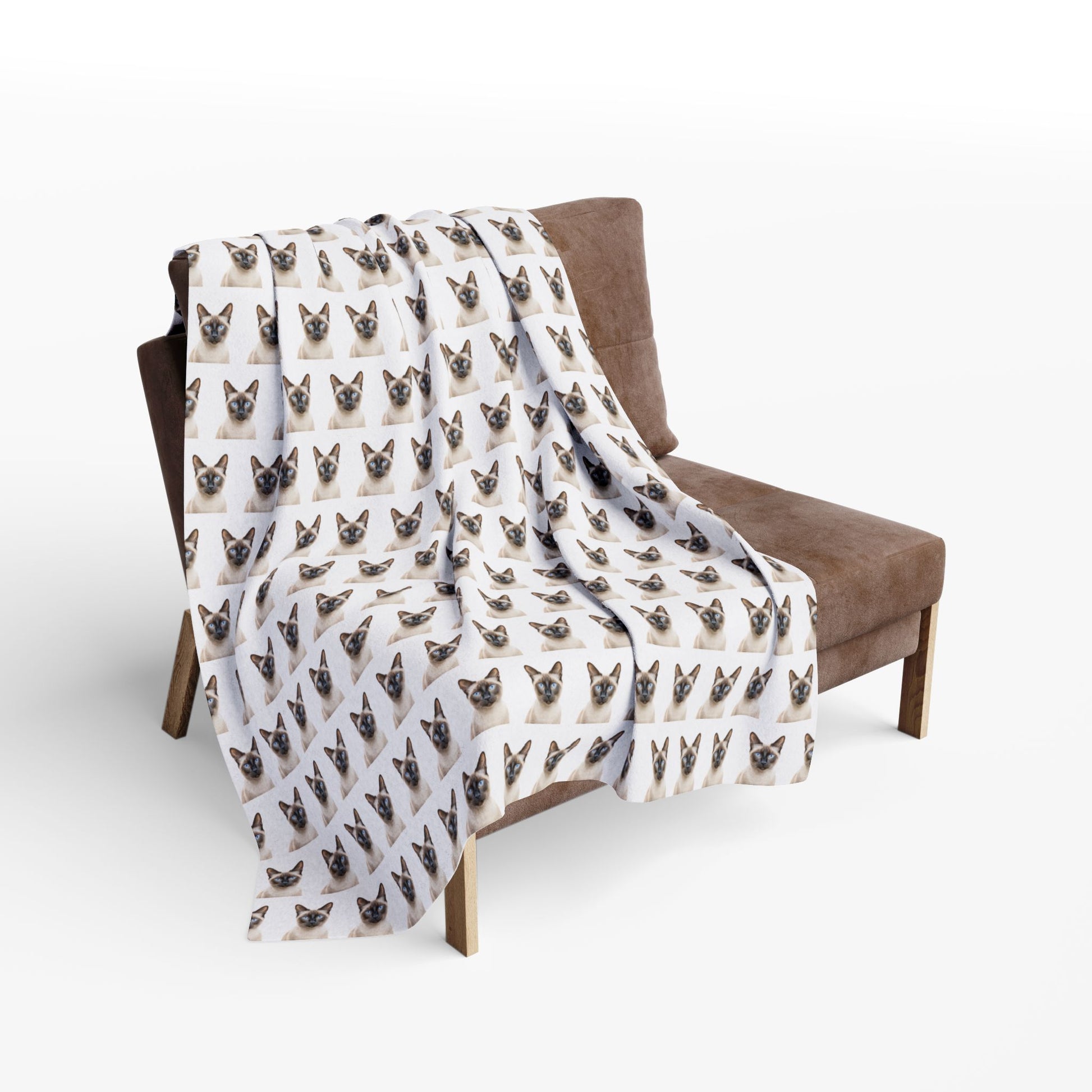 siamase cat blanket on chair
