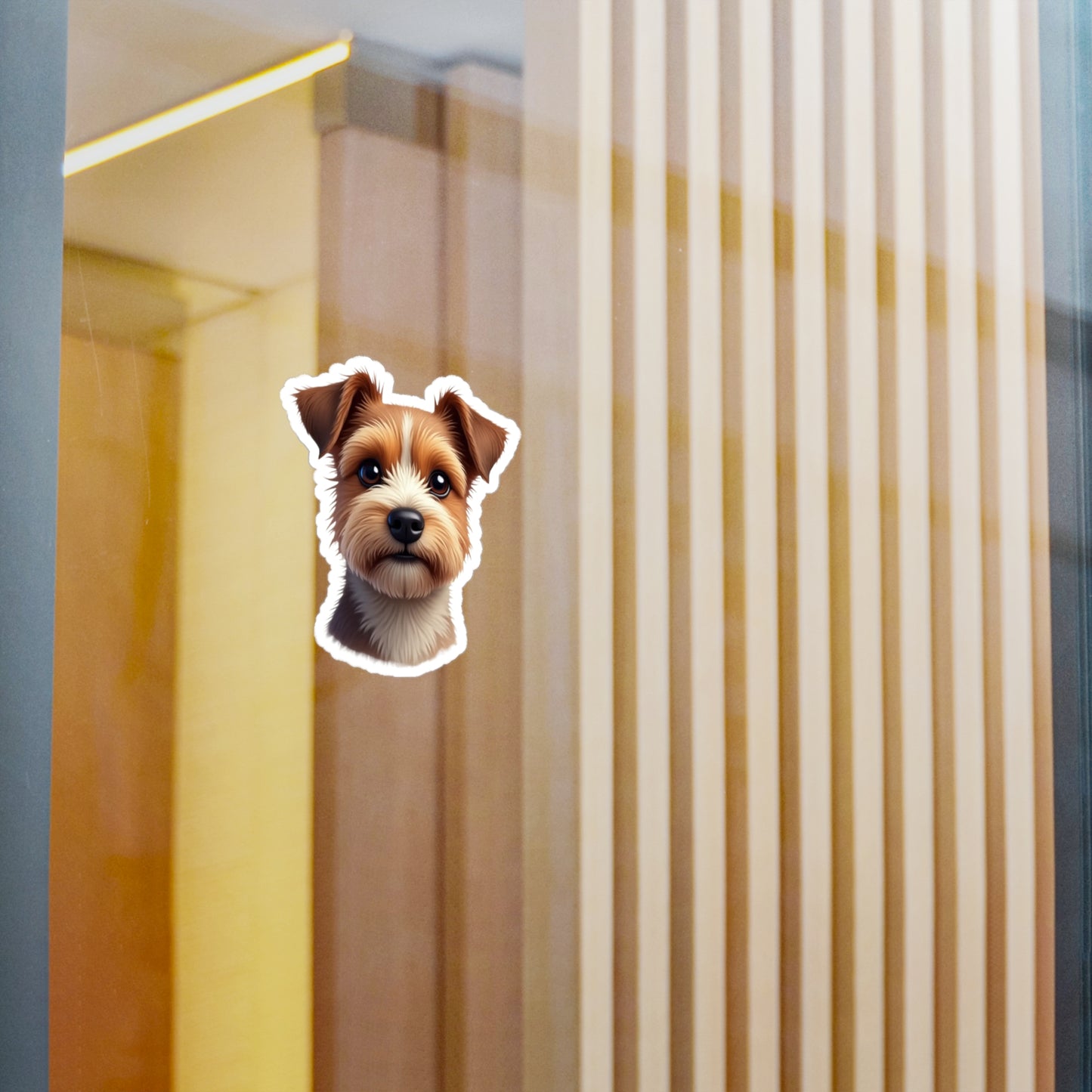 Border Terrier Kiss-Cut Vinyl Decals Stickers, Dog Lover Gift, Car Decals, Laptop Stickers, Pet Owner Gift, Animal Lover Decor