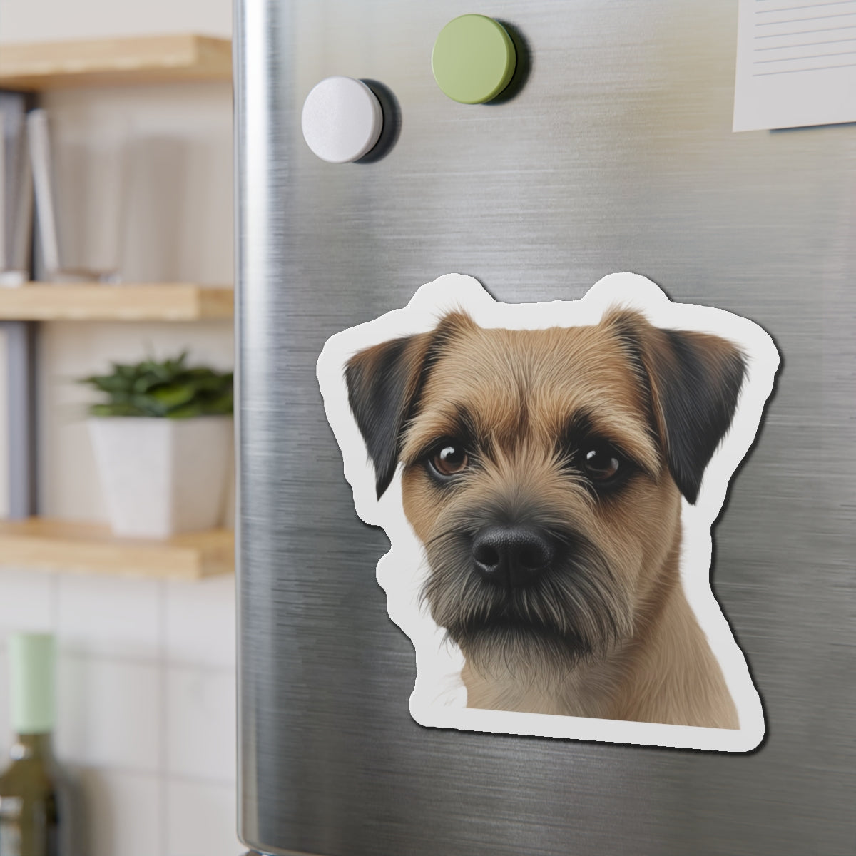 Border Terrier Die-Cut Magnet - Cute Dog Breed Refrigerator Magnet, Pet Lover Gift, Animal Decor, Fridge Decoration, Puppy Art Magnet
