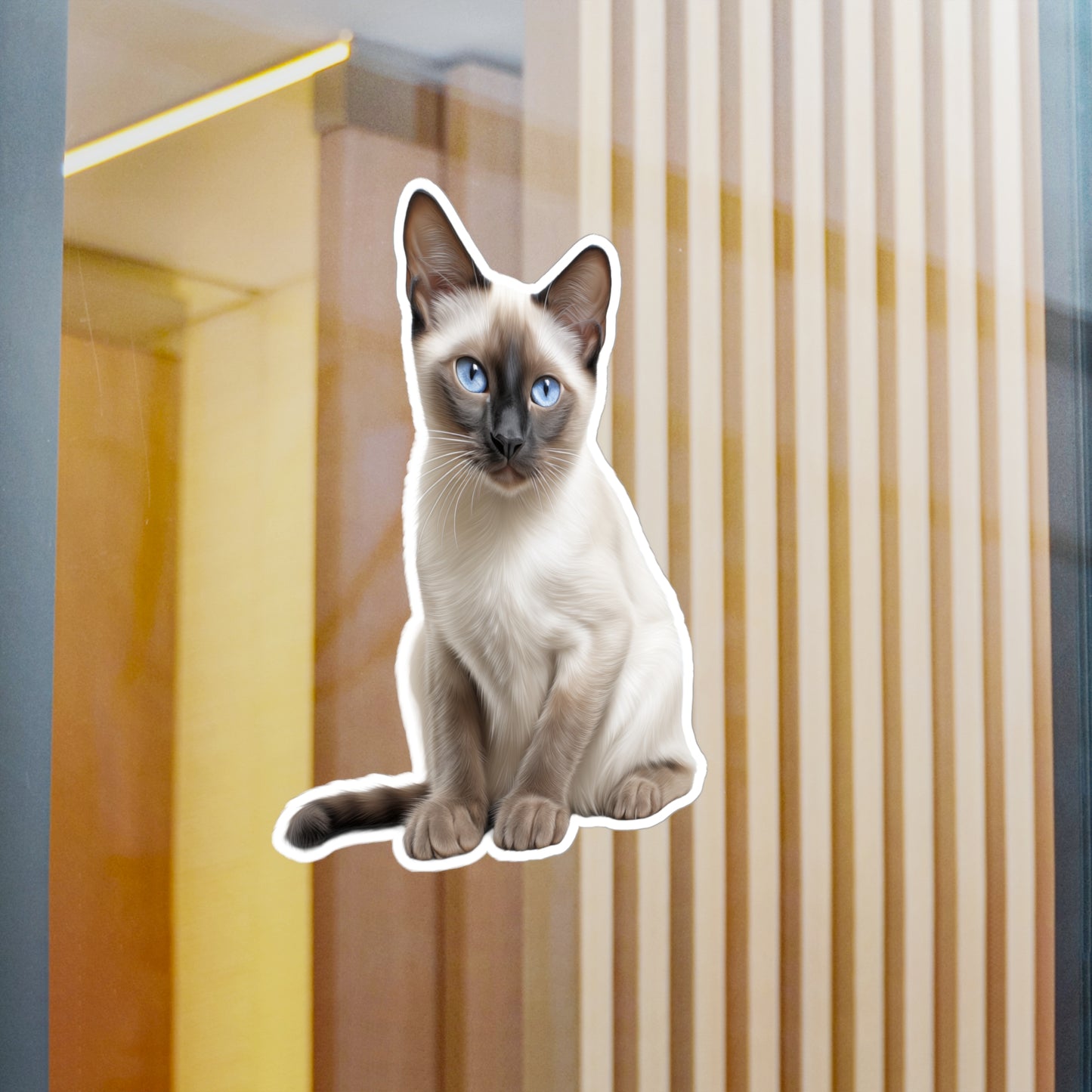 Siamese Cat Sticker | Pet Vinyl Decal | Animal Car Decal | Laptop Sticker | Window Decal