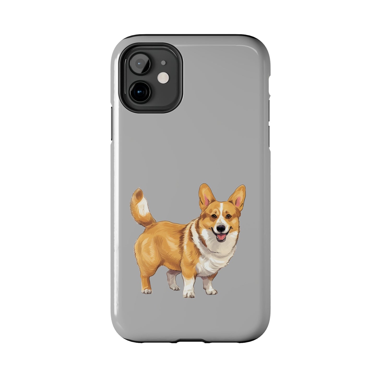 Light Grey Corgi Tough Phone Case
