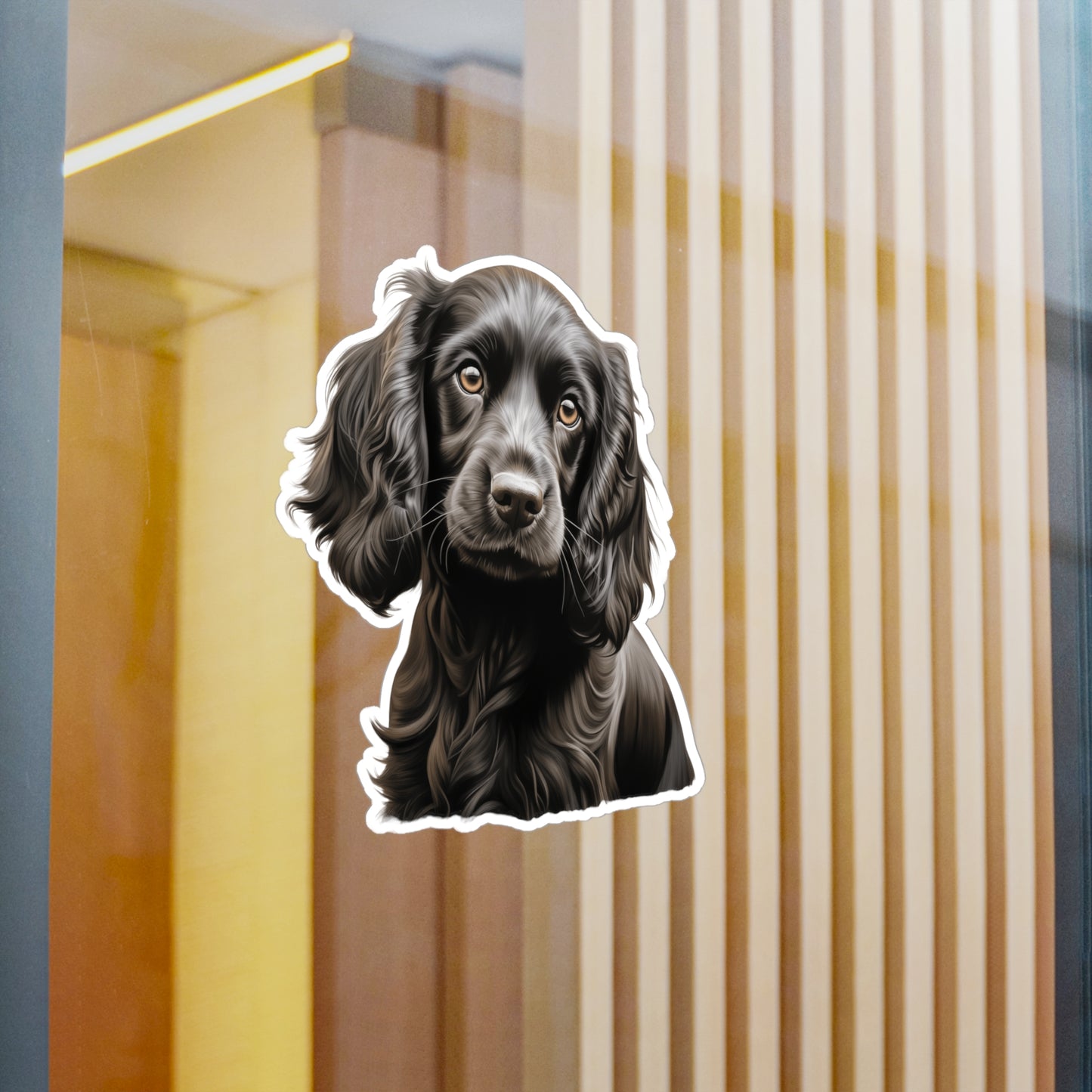 Black Cocker Spaniel Sticker - Waterproof Dog Decal