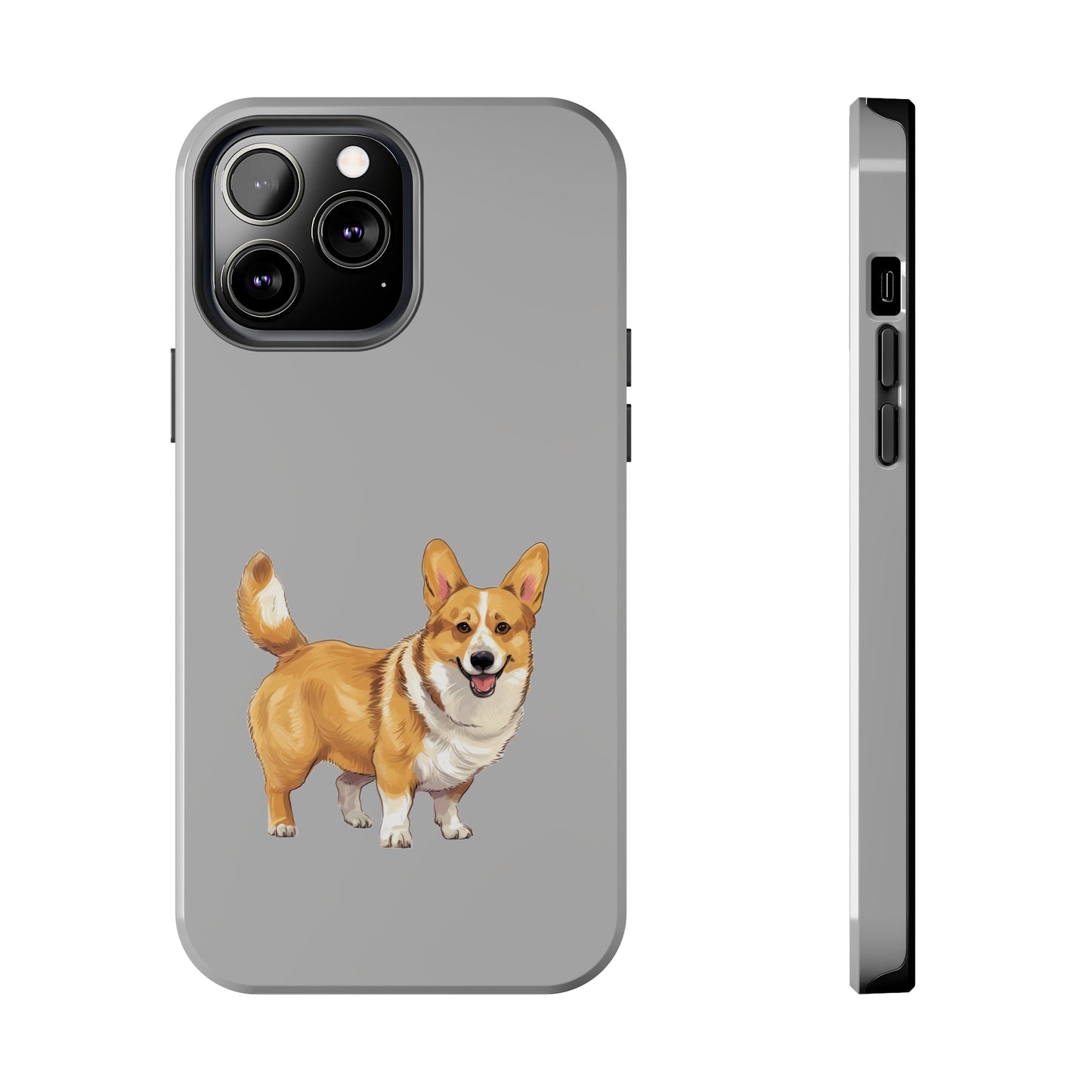 Light Grey Corgi Tough Phone Case