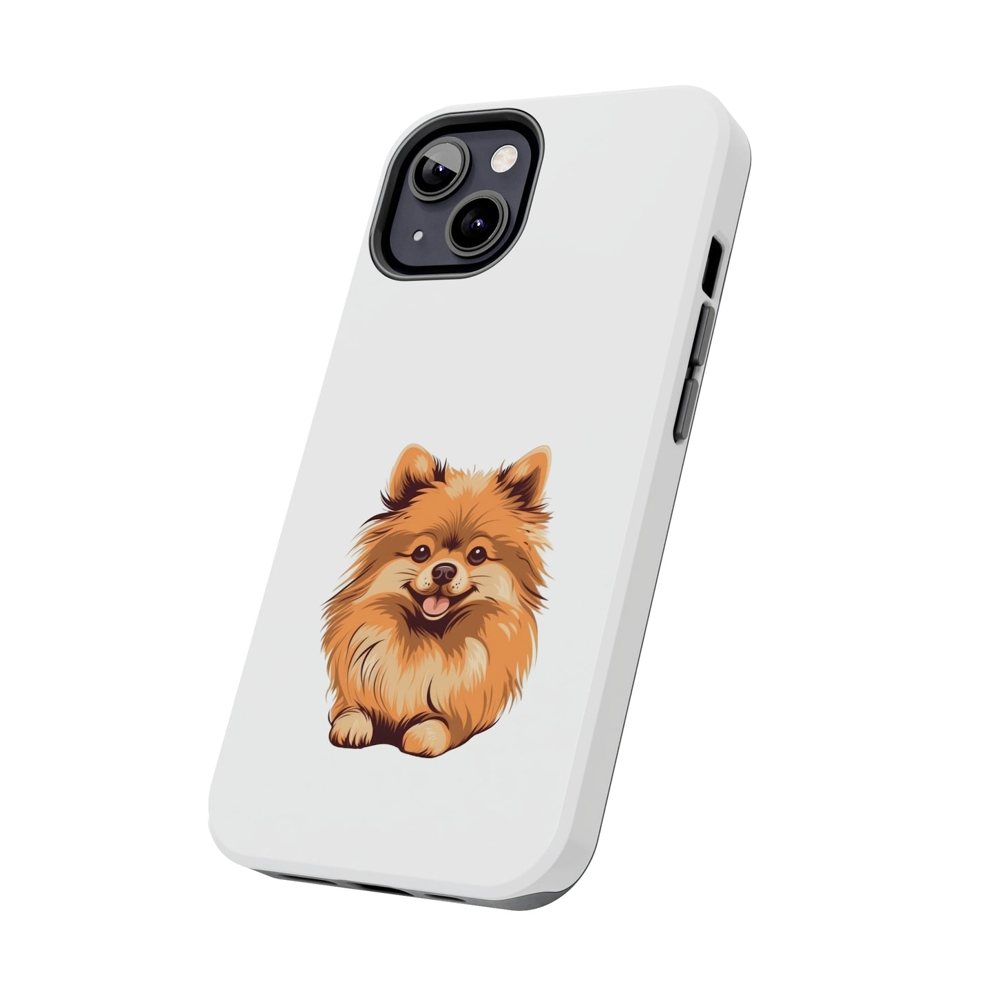 White Pomeranian Tough Phone Case