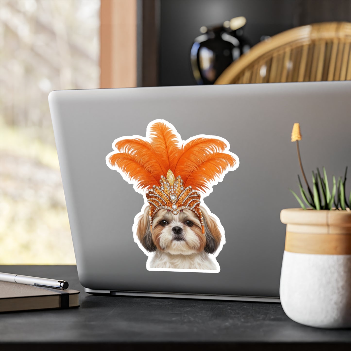 Showgirl Shih Tzu Sticker - Waterproof Dog Decal