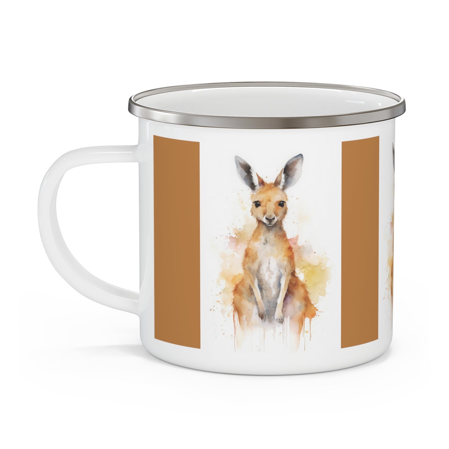 Kangaroo Enamel Camping Mug