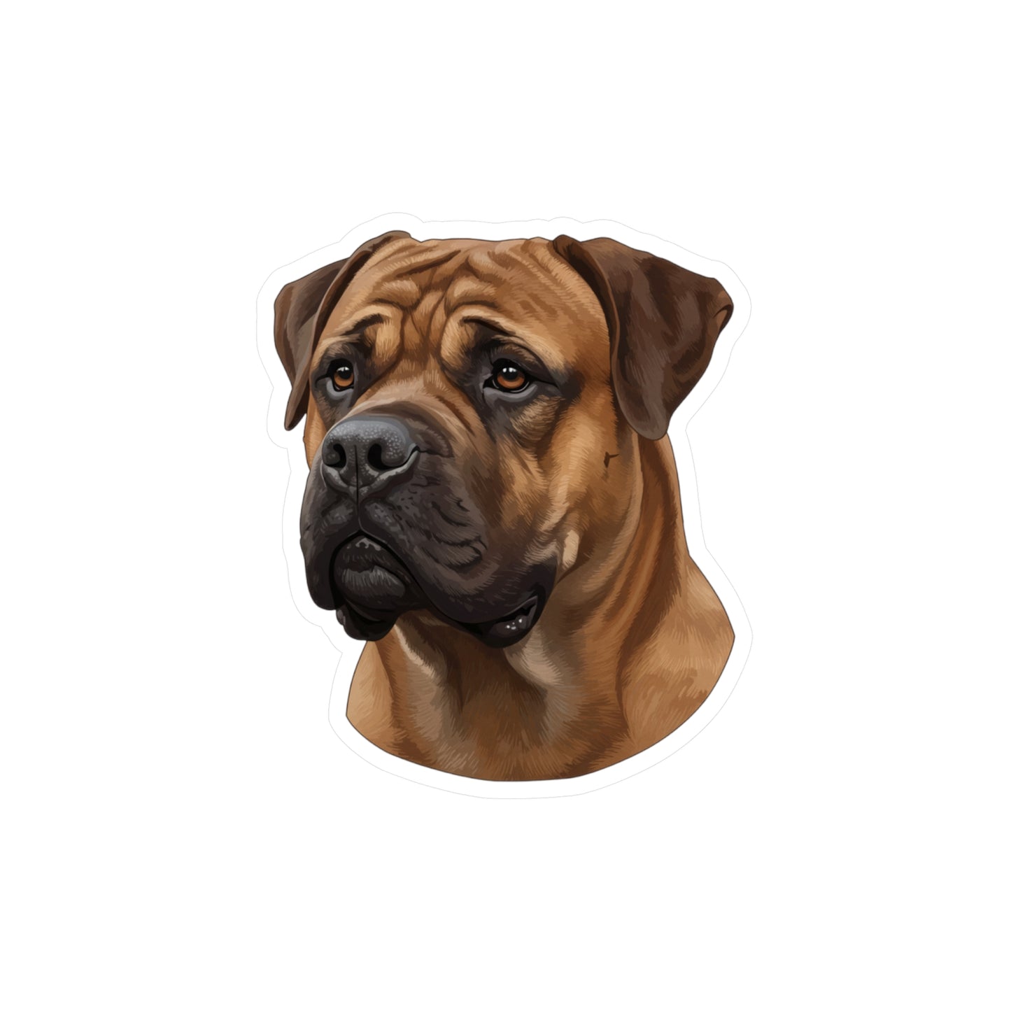 Bullmastiff Decal, Dog Lover Gift, Pet Sticker, Laptop Decal, Car Window Decal, Animal Lover, Vinyl Decal